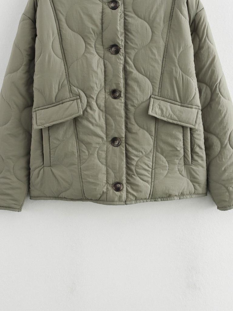 Europäische & Amerikanische Damen Steppjacke aus Baumwolle - Herbst/Winter Street Fashion