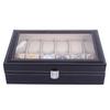2 Slots Leather Watch Storage Box Men & Women's Jewelry Display Drawer Case Watch Organizer Home Storage Watch Showcase