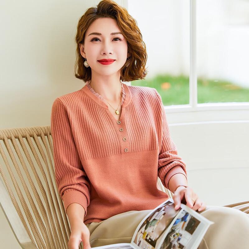 

Элегантный женский вязаный топ с длинным рукавом Jianhu 3XL