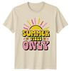 Summer Vibes Only TShirt Retro Groovy Summer Holiday Gift For Him And Her