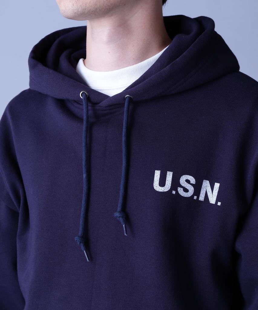 Avirex NAVAL PULLOVER Size PARK, Men's, M, 120, Navy, 783-3931008