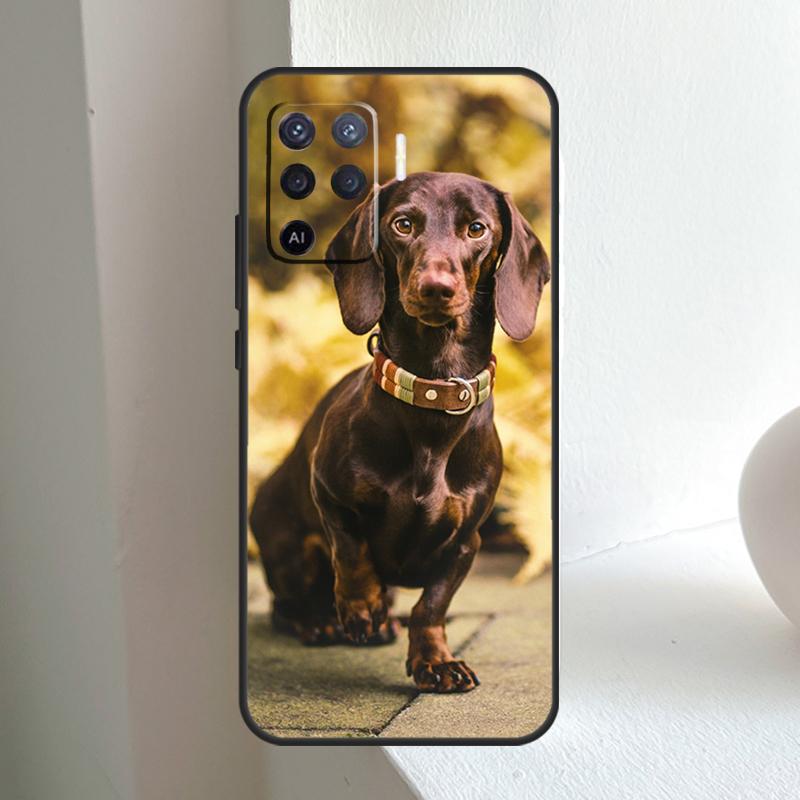 Dackel Hund Für OPPO A80 A60 A40 A5 A6 Pro A15 A17 A57 A16 A76 A96 A18 A38 A58 A78 A98 A54 A74 A94 Hülle