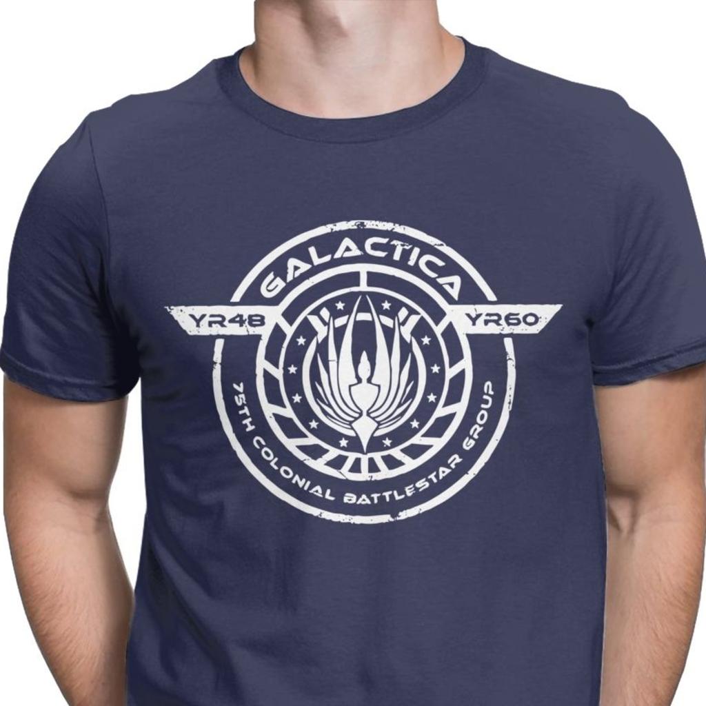 Men Galactica Bs 75 Battlestar Galactica TShirts Dwight The Office Bears Casual Tops T Shirt Adult Print TShirts Mens