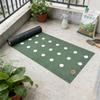 Green Black Perforated Grass Proof Cloth 19.7x3.3ft Pre-punched Permeable Outside Grass Block Fabric For Landscaping Lawn Patio