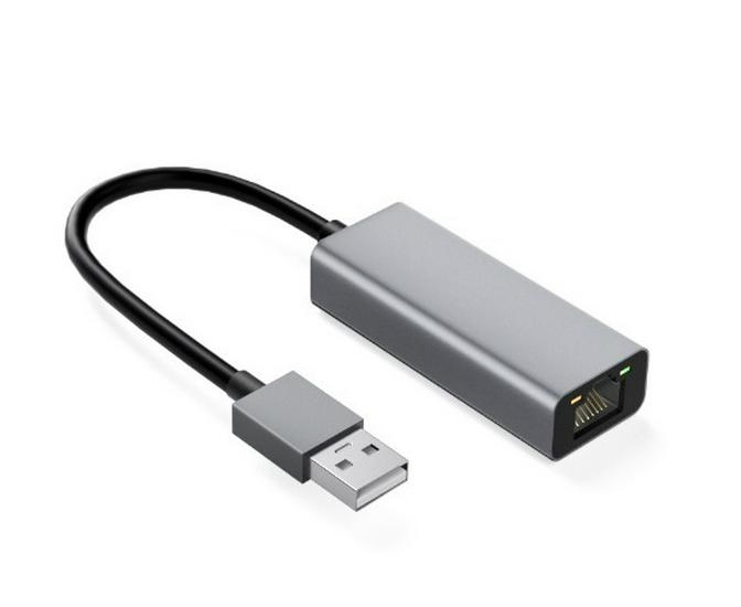 100M Gigabit USB-zu-Ethernet-Adapter, USB zu RJ45, Treiberlos, m. Typ-C-Anschluss