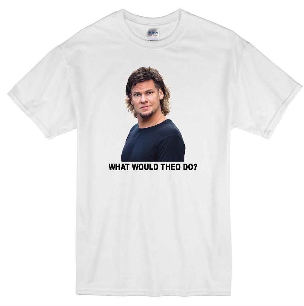 THEO VON WWD? FUNNY STANDUP COMEDIAN PODCASTER ACTOR LOUISIANA WHITE T-shirt