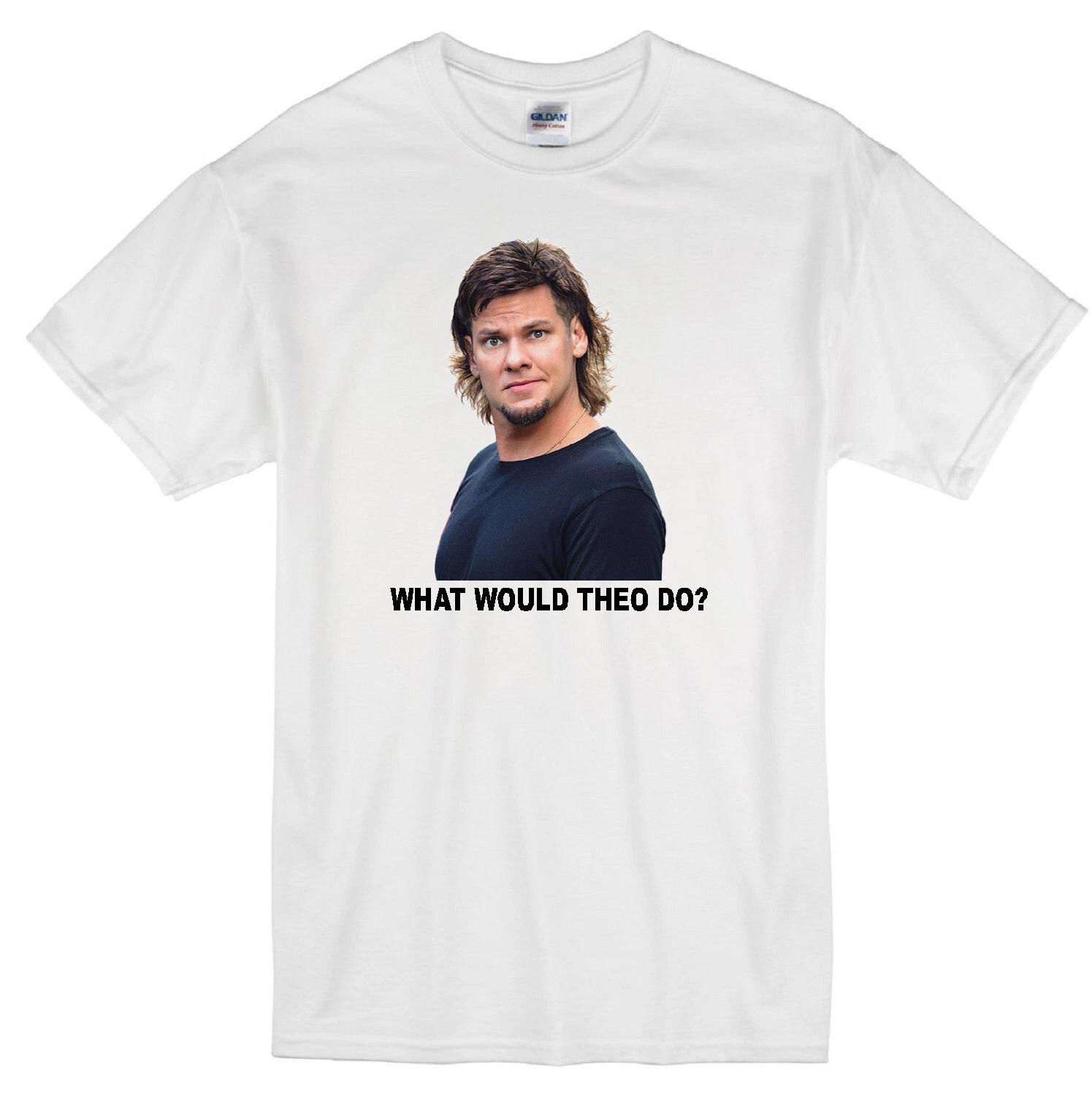 THEO VON WWD? FUNNY STANDUP COMEDIAN PODCASTER ACTOR LOUISIANA WHITE T-shirt 2XL