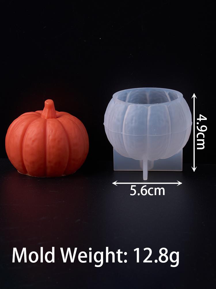 Halloween Pumpkin Silicone Mold DIY Aromatherapy Candles Ornaments Mould Handmade Soap Making Resin Plaster Crafts Casting