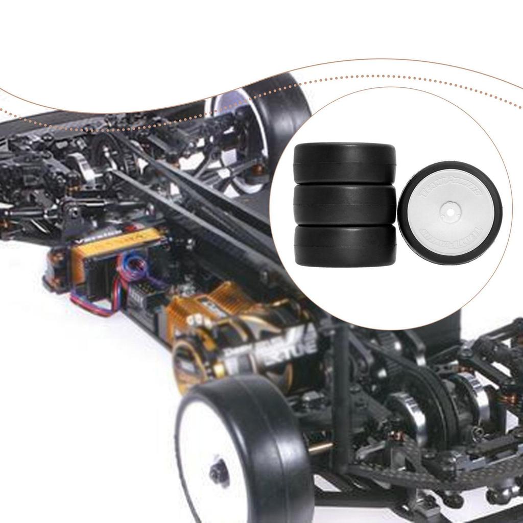 4 Pieces RC Tyre Rally Tyres Good Grip 65mm Diameter Replacements Wheel Tires Set for 1/10 Trucks