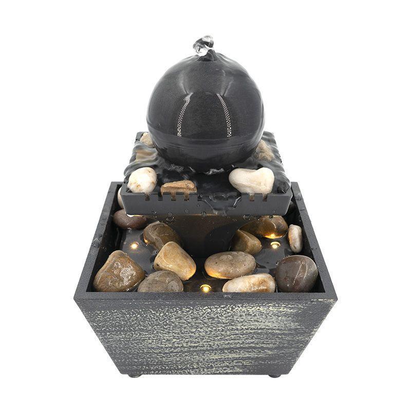 Desktop Rockery Waterfall Fountain for Home, Bedroom, or Living Room Decor