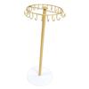 Necklace Holder Metal Necklace Display Wood Base with 22 Hooks Jewelry   Home Decoration for Women