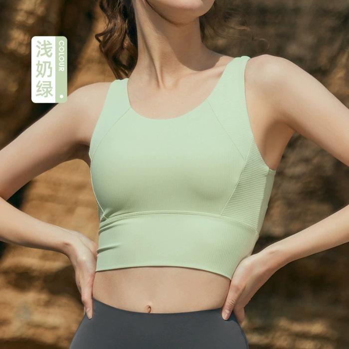 

*** Degree sports underwear women s shock-proof gathering, secondary breasts outer wear yoga vest, integrated chest pad fitness vest XL