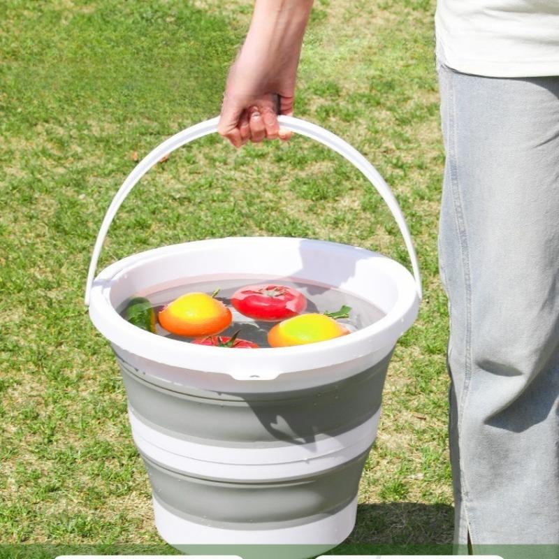 3L/5L Portable Folding Water Bucket, Outdoor Fishing Bucket, Car Travel Car Wash Bucket, Student Dormitory Water Bucket
