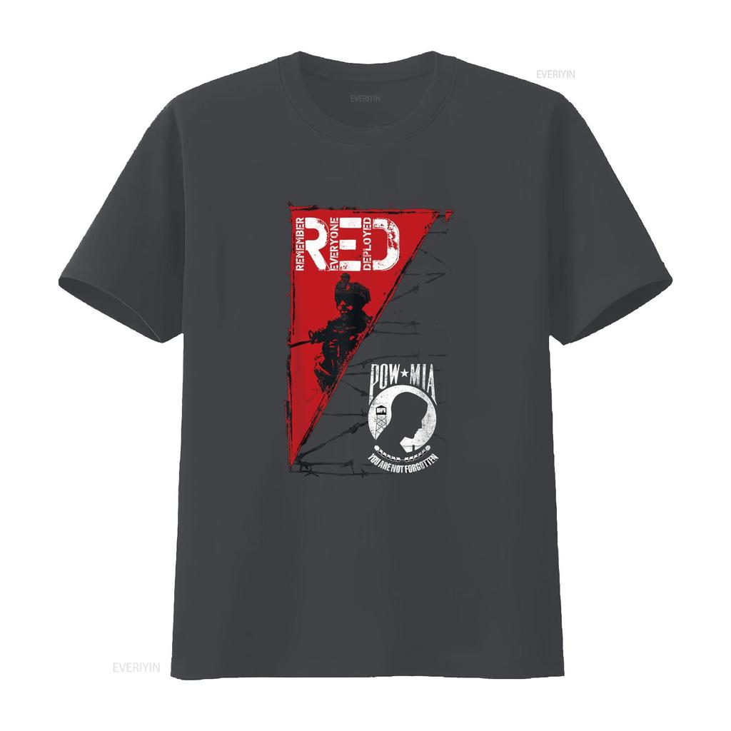 Remember Everyone Deployed T Shirt vintage Washed Soft Breathable Casual Slightly homme Unisex Comfortable graphic fashion