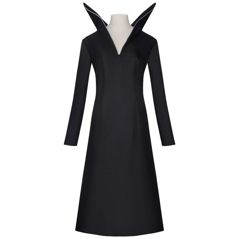 Mittwoch Stehkragen Kleid Cos Kostüm Halloween Cosplay Zweidimensional Rollenspiel Bühnenperformance Kostüm