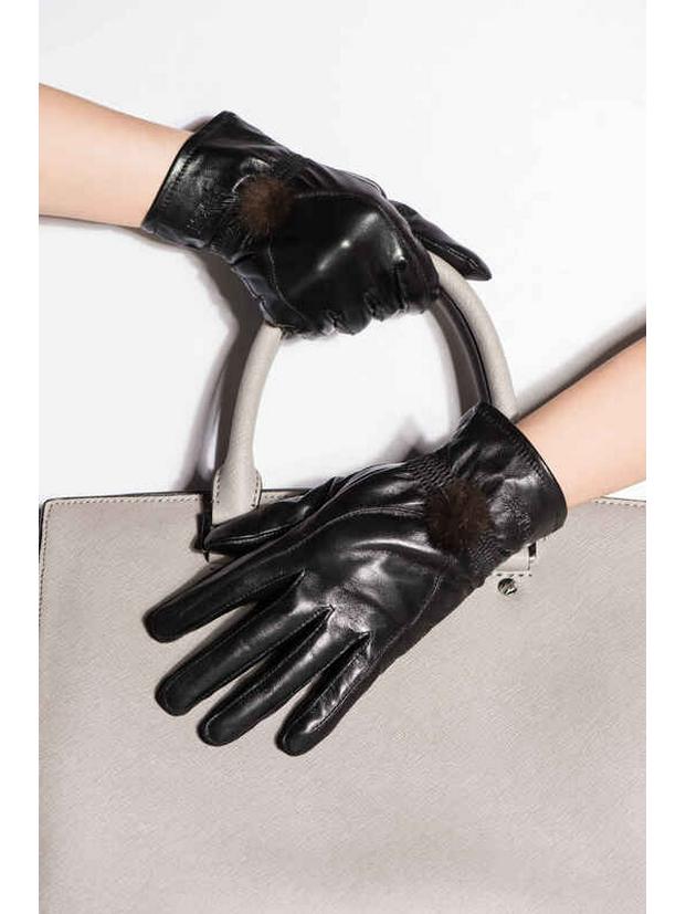 Hengyuanxiang Women's Winter Goatskin Gloves