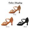Damskie buty do tańca Latin Tango Salsa na wysokim obcasie 7CM
