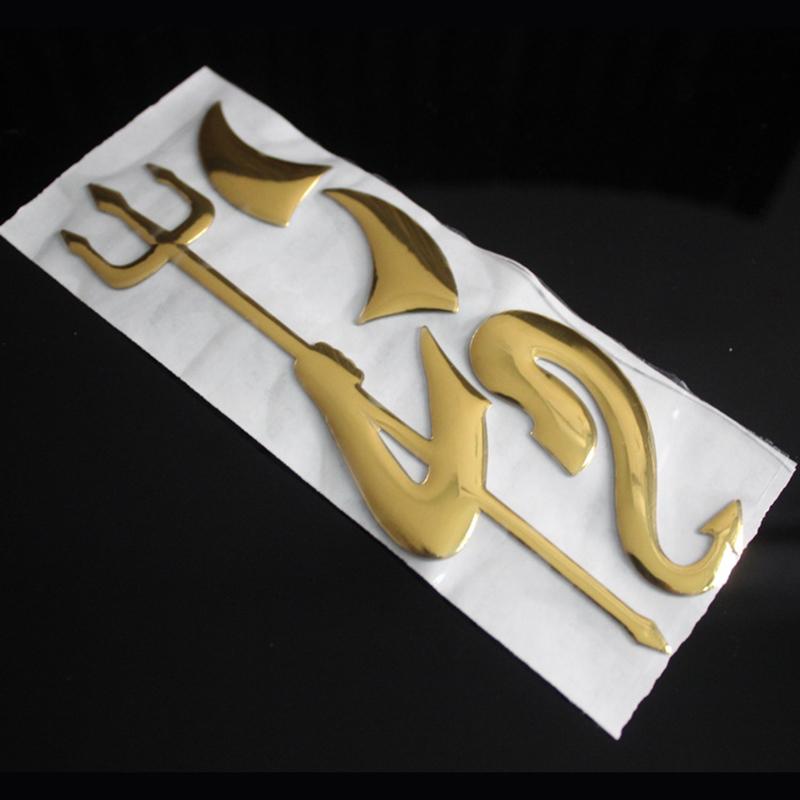 

Креативний 3D Маленький диявол Демон Стайлінг Автомобільна наклейка Смішна емблема автомобіля Логотип ПВХ наклейки Авто Прикраса DIY Аксесуари екстер єру автомобіля