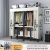 No-Assembly Wardrobe with Drawers: Foldable and Durable for Bedroom or Rental Room