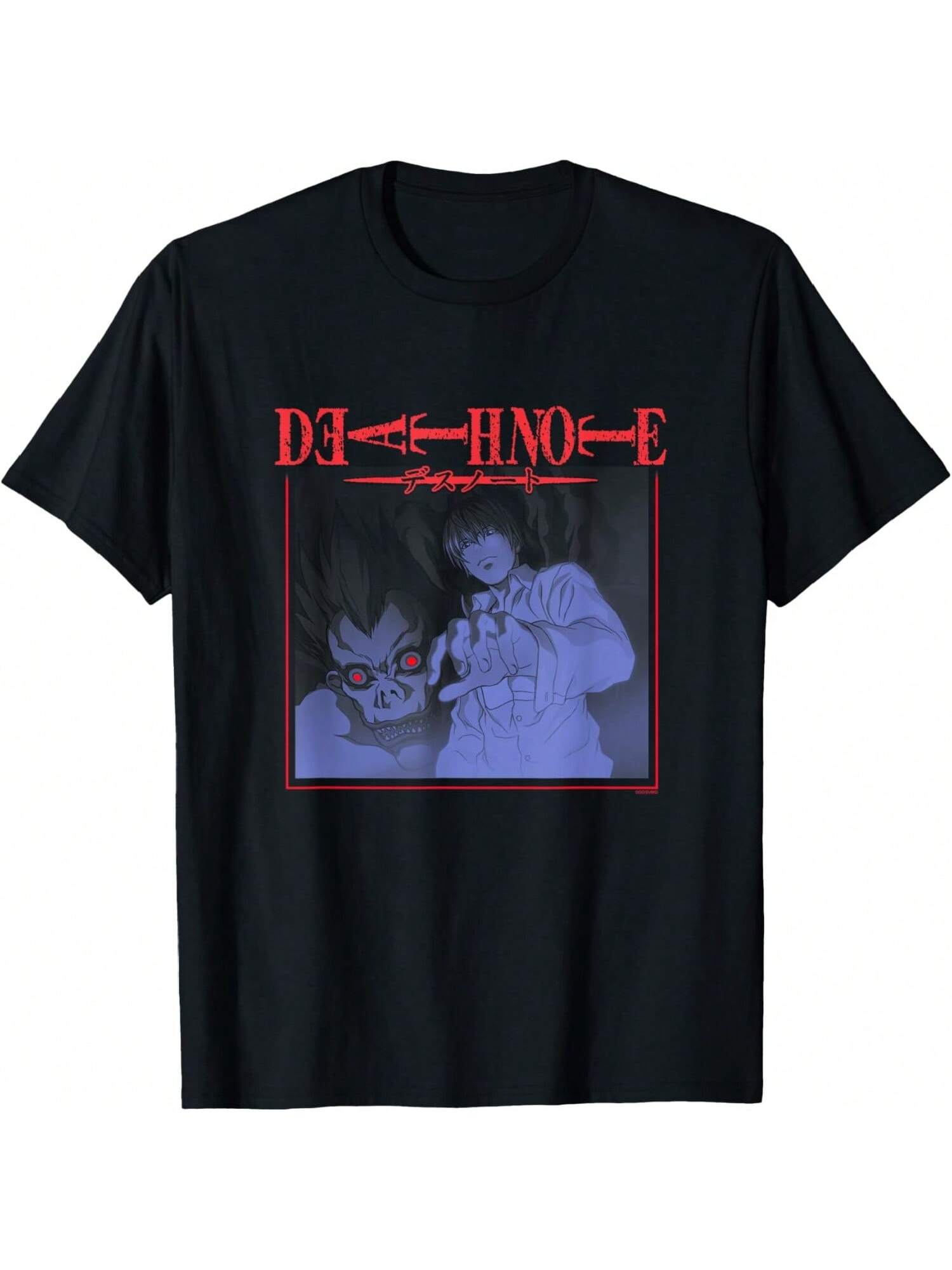 Deaths Notes Light And Ryuk With Logo Anime T-Shirt S разноцветный