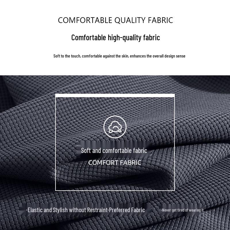 Jeanswest Men's Waffle-Knit Cuffed Casual Pants T8019