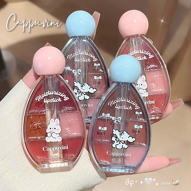 CAPPUVINI Six-color Mirrored Lip Jelly Lip Gloss