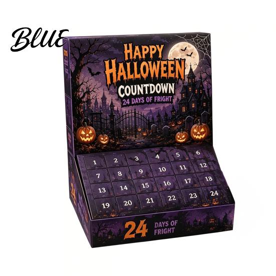 Kids Holiday Gift with Figures 24 Day Advent 2026 Calendar Halloween Countdown Box 24-day Novelty