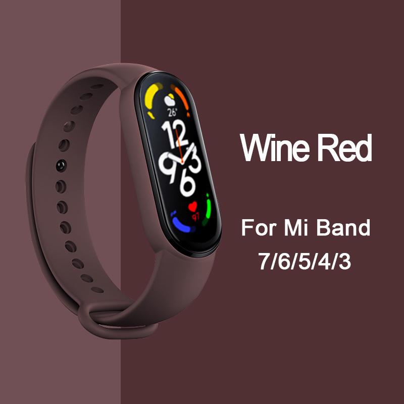 Strap for Mi Band 6 7 Bracelet Sport Silicone Watch Wristband Miband6 Band4 Correa Belt For Xiaomi Mi Band 3 4 5 6 7 Accessories