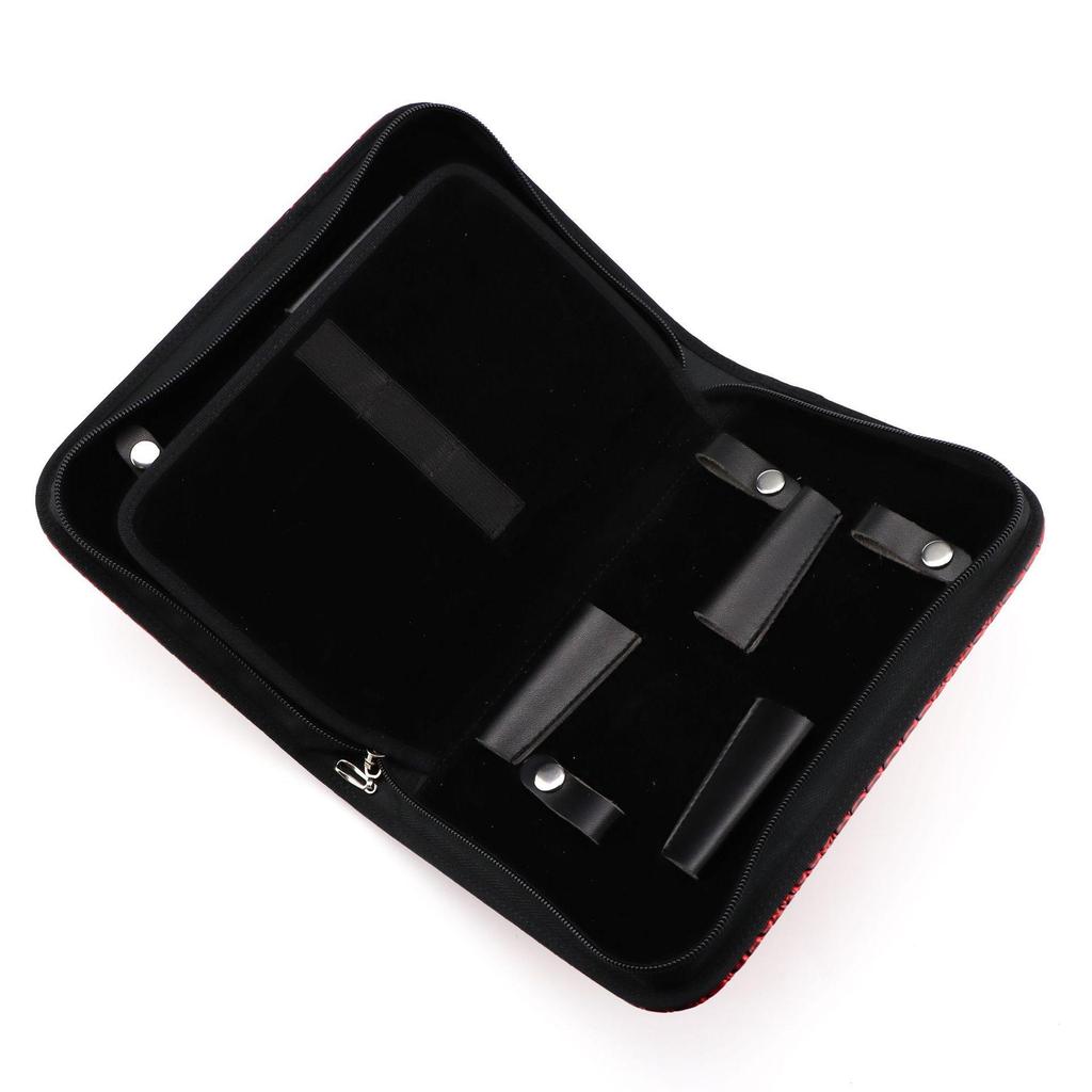 6-Piece Leather Pet Grooming & Hairdressing Scissor Pouch