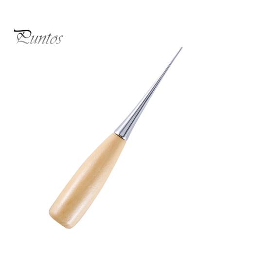 

Швейное шило с деревянной ручкой, дырокол, инструмент, удобный DIY, кожаный ковер, пробойник, конус для домашнего швейного магазина 1pc