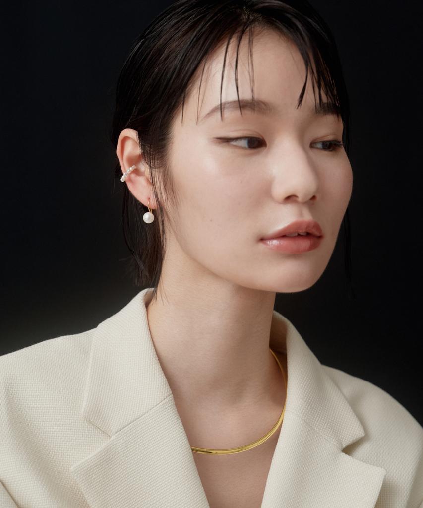 Novice Tokyo Baroque Pearl Ear Cuff / Silver