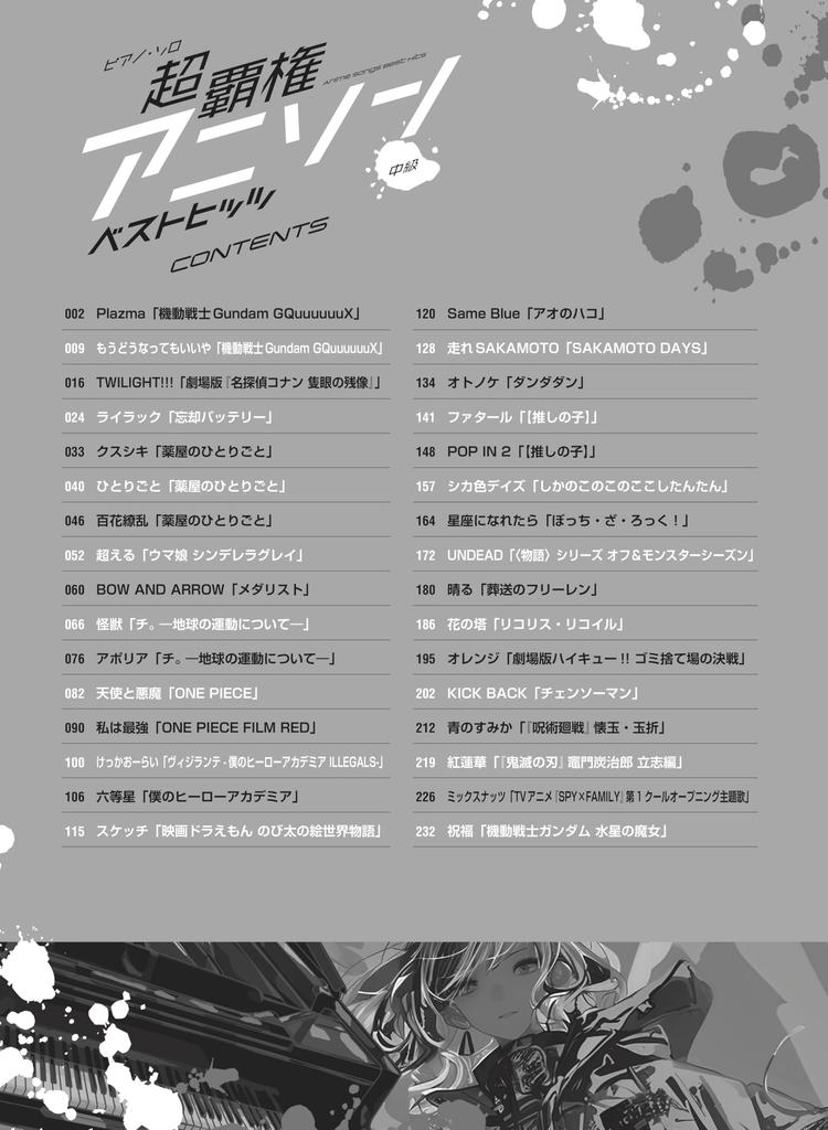 Piano Super Dominant Anime Song Best Hits Solo