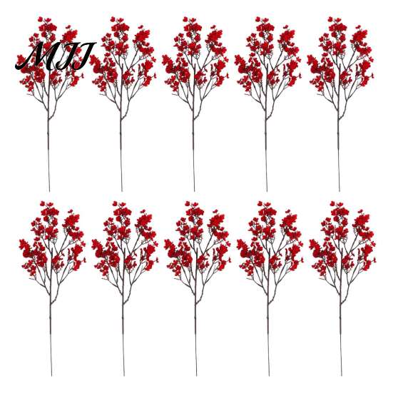 Vivid Atmosphere Room Ornaments 10Pcs Babys Breath Artificial Flowers, Real Touch Fake Silk Flowers Versatile Vase Flower Fillers for Home Indoor
