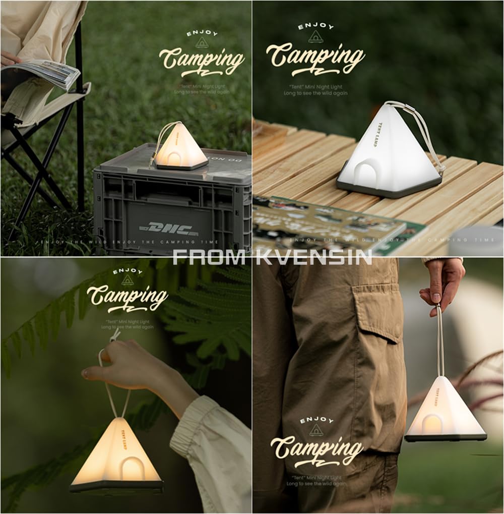 Kvensin Night Light [Tent] LED Table Light with Multi-Color Dimming, 6 Levels of Dimming, Perfect for Nursing, Baby Crying, Cute Baby Light, USB