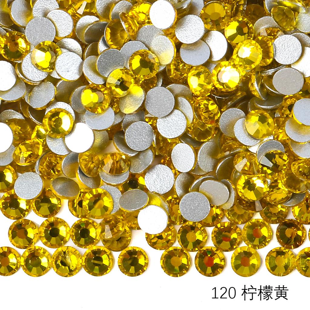 Verre Rond Strass Manucure DIY Diamant Bijoux, Accessoires Coque Téléphone Portable Autocollant Strass, Verre Cristal Fond Plat Strass Imitation Diamant