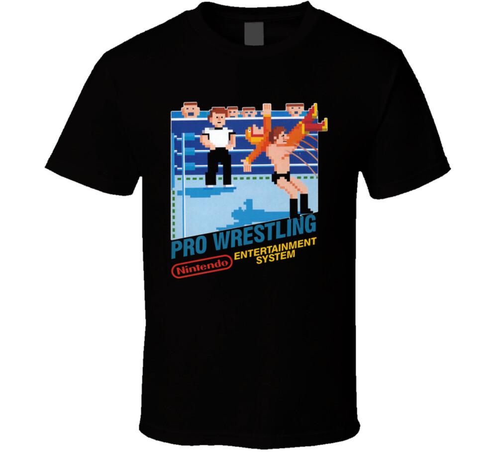 Pro Wrestling Nintendo Video Game T Shirt Mens Womens Tees Top S
