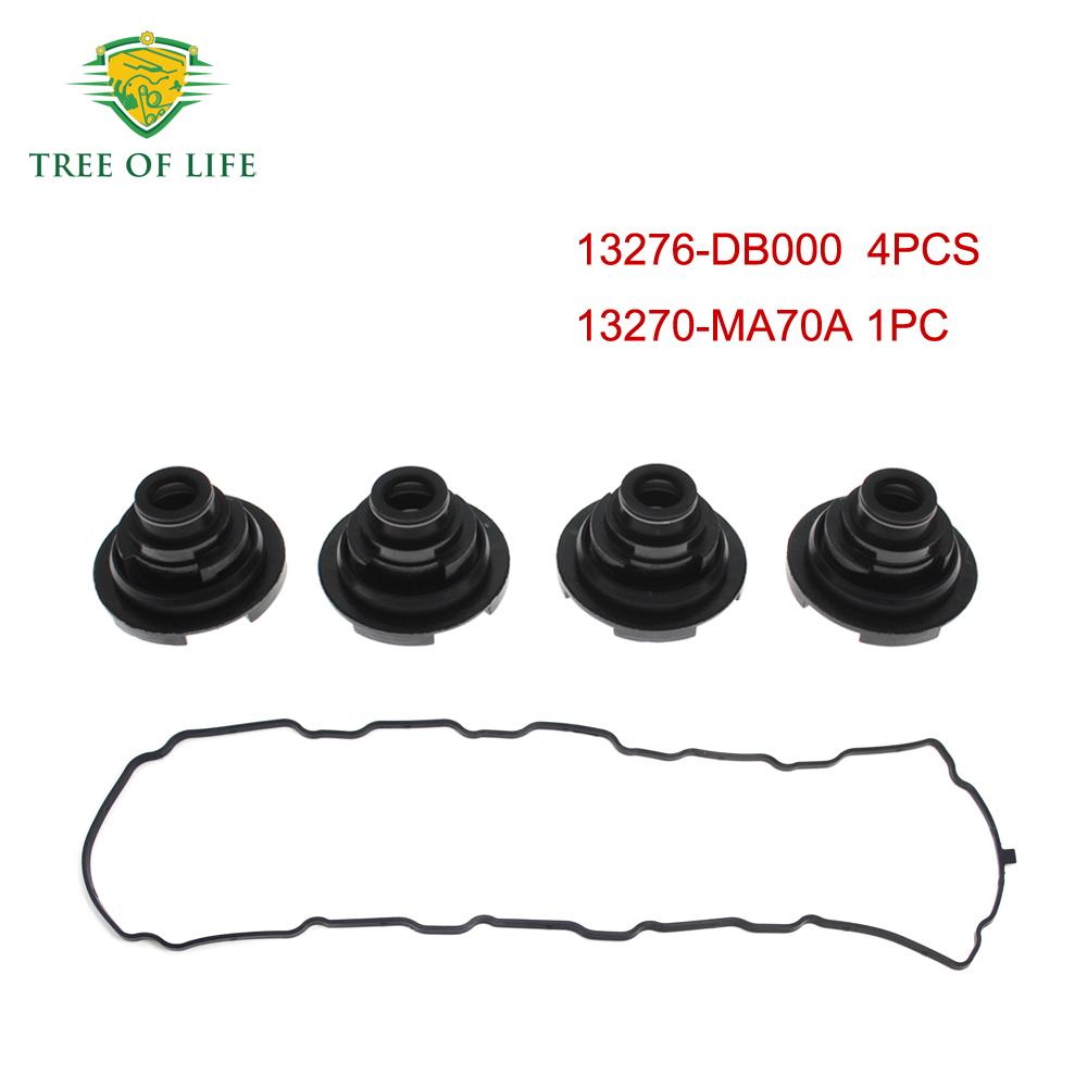 Комплект уплотнений свечей накаливания клапанной крышки Common Rail Для Nissan Patrol GU Y61 ZD30 13270-MA70A 13276-DB000 93180281 13270MA70A 5PCS