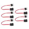 5Pcs Car Fuse Holder Connector Mini Heavy Duty Wire Extension for Vehicle ATM 20A 16AWG with 5 Fuses ACL L 29.2mm