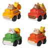 New Cartoon Animal Boy Girl Children Inertia Excavator Engineering Vehicle Kindergarten Small Gift Toys Plastic/plasticine Material 8.5*5.5*7