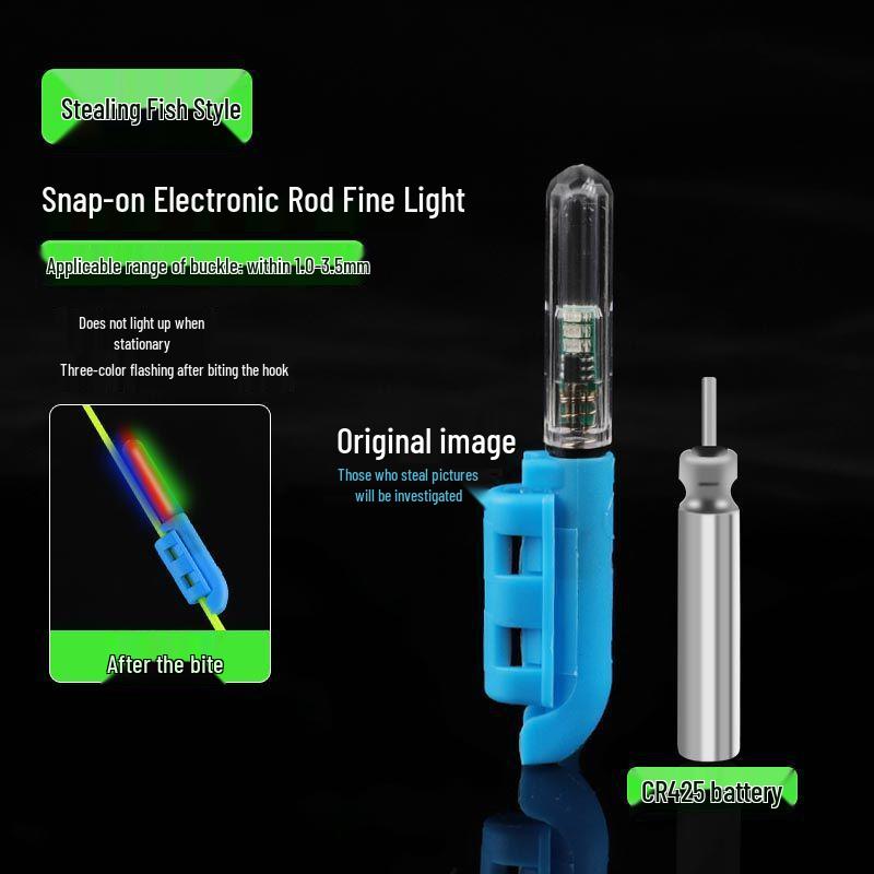 Multi-Color LED Luminous Rod Tip for Night Fishing - Electronic Fluorescent Light Stick Alarm