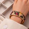 Creative Gradual Change Color Full Diamond Bright Open Bracelet Women Light Luxury Personality Advanced Sense Bracelet