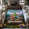 Minecraft Customizable Name Area Rug Perfect For Living Rooms Dormitory Dining Room Balcony Antislip Rug Office Home Decor Wedding Party Gift