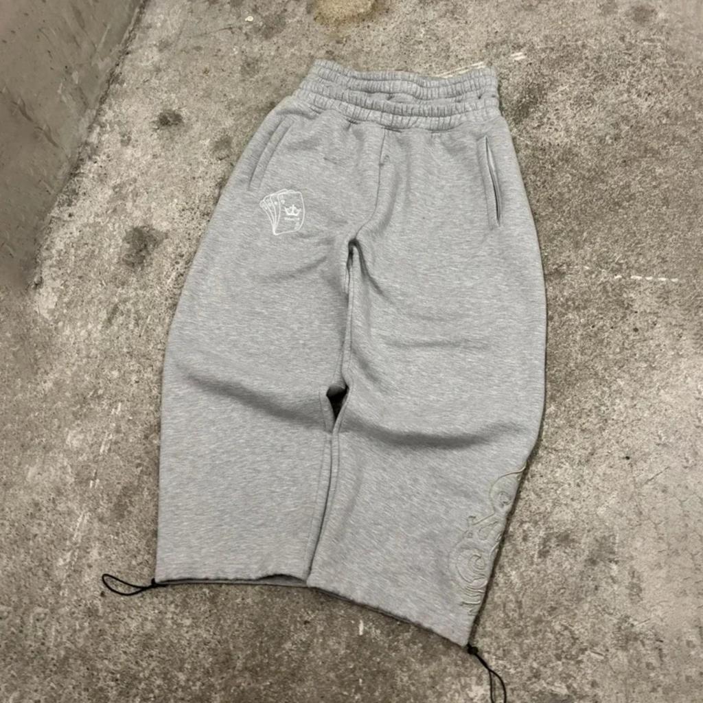 Streetwear Y2k Double Waist Jogging Poker Pants Embroidered Loose Piece Sweatpants Men's and Women's Gothic Hip Hop Casual Pants