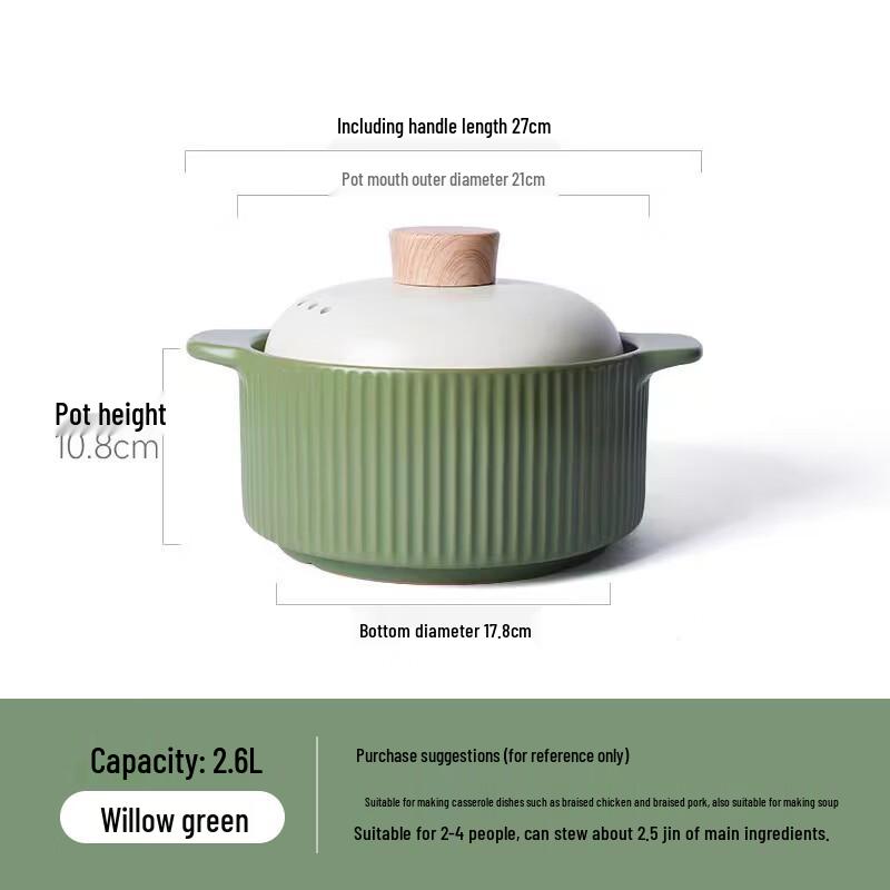 De'ouxingguang Ceramic Stew Pot
