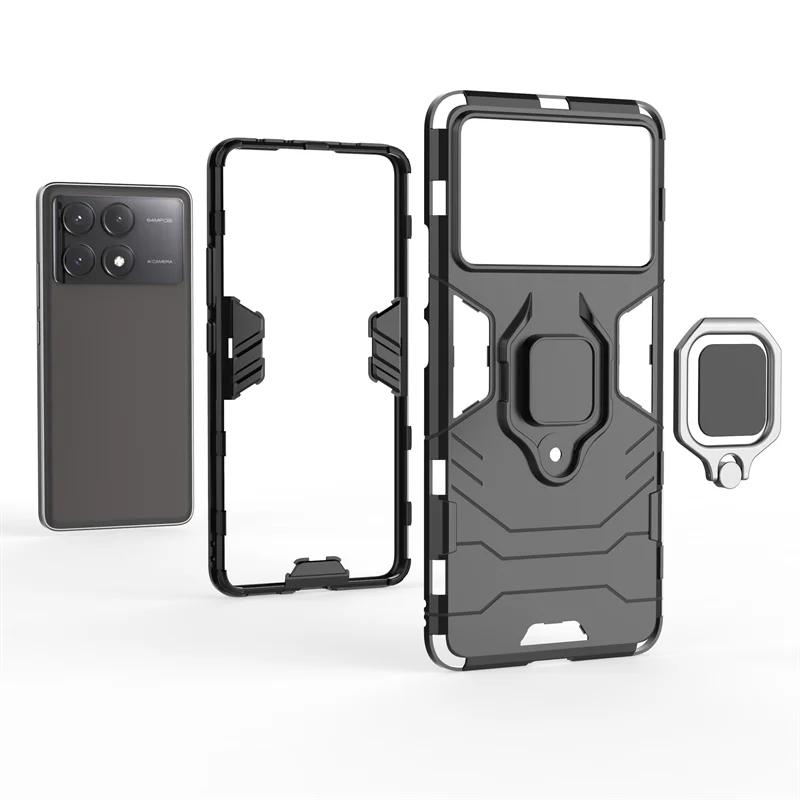 Magnetic Ring Kickstand Phone Case For Xiaomi 14T Pro Armor Bumper Shockproof Back Cover For Xiaomi mI 13T Pro 12T 11T Pro