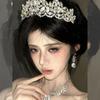 Dazzling Wedding Bridal Tiara Sparkling Rhinestone Crown Fashion Shiny Baroque Crown  Women Girls