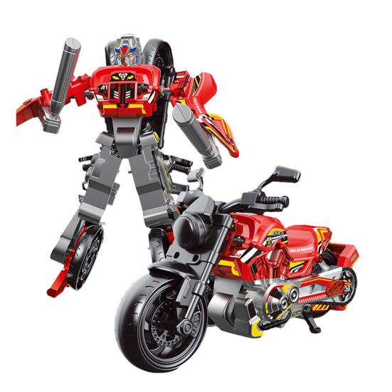 

Трансформований Робот-Мотоцикл Іграшка Рухомі Суглоби Навчальна Трансформована Мотоцикл Модель Робота-Деформації Подарунок на День Народження для Малюків Хлопчиків червоний