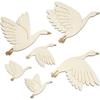 Country Style Greenhead Duck Wall Art Sweet Exquisite Swan Wall Decoration Wooden Decoration Crafts Background Prop