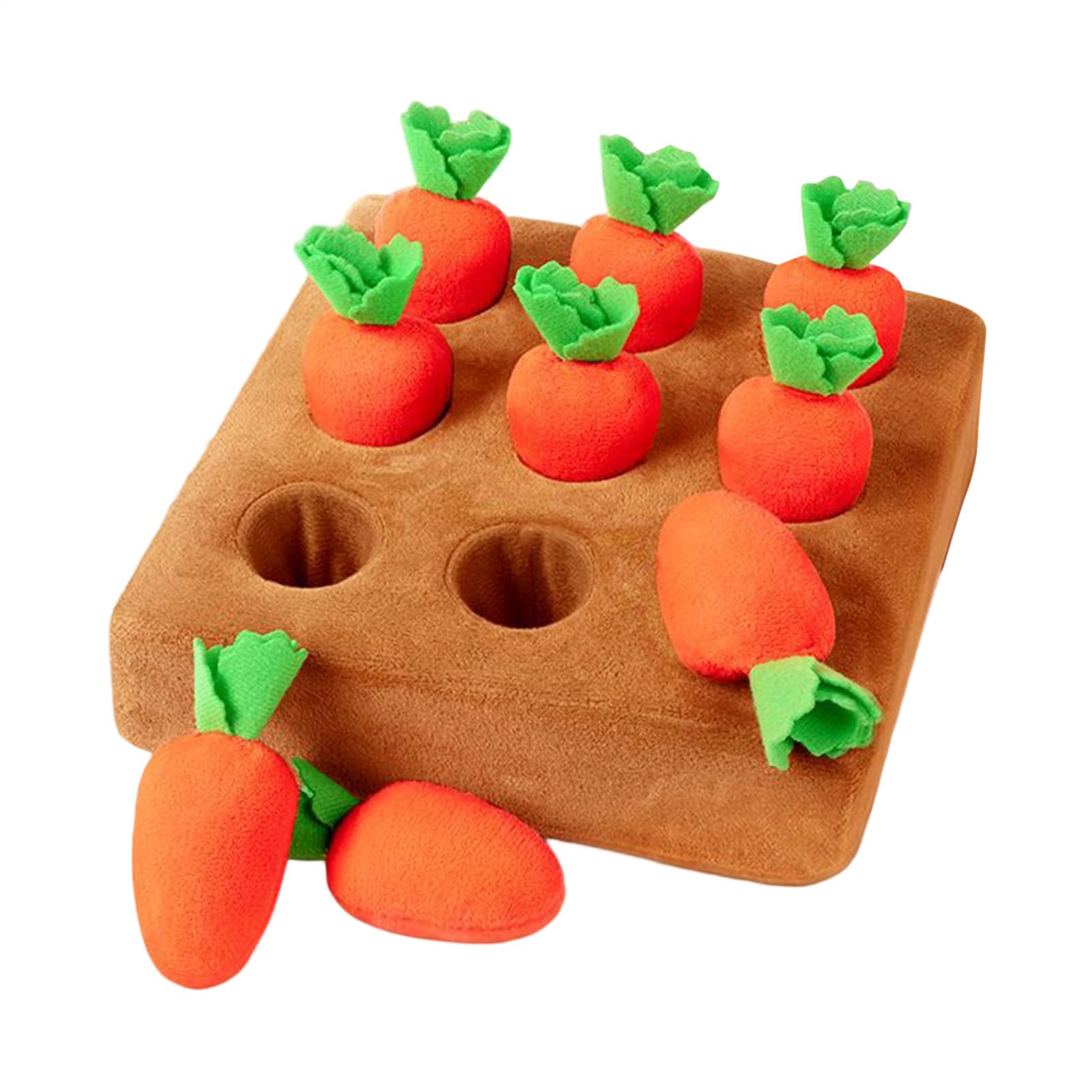 

Enrichment Carrot Dog Toys Farm Plush Carrots Snuffle Mat Interactive Dog Toys For Pet Stress Relief ONE SIZE