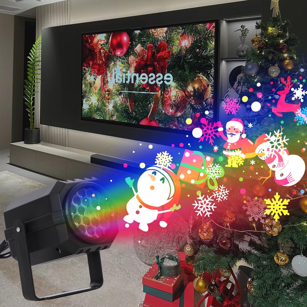 16-Pattern LED Christmas Blizzard & Starry Sky Projector Light for Indoor Atmosphere